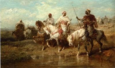 unknow artist Arab or Arabic people and life. Orientalism oil paintings 605